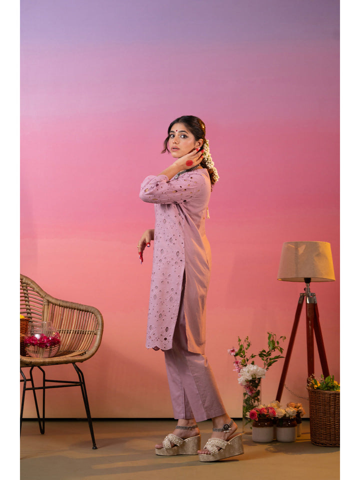Mauve-Cotton-Schiffli-Embroidered-2-Piece-Kurta-Set
