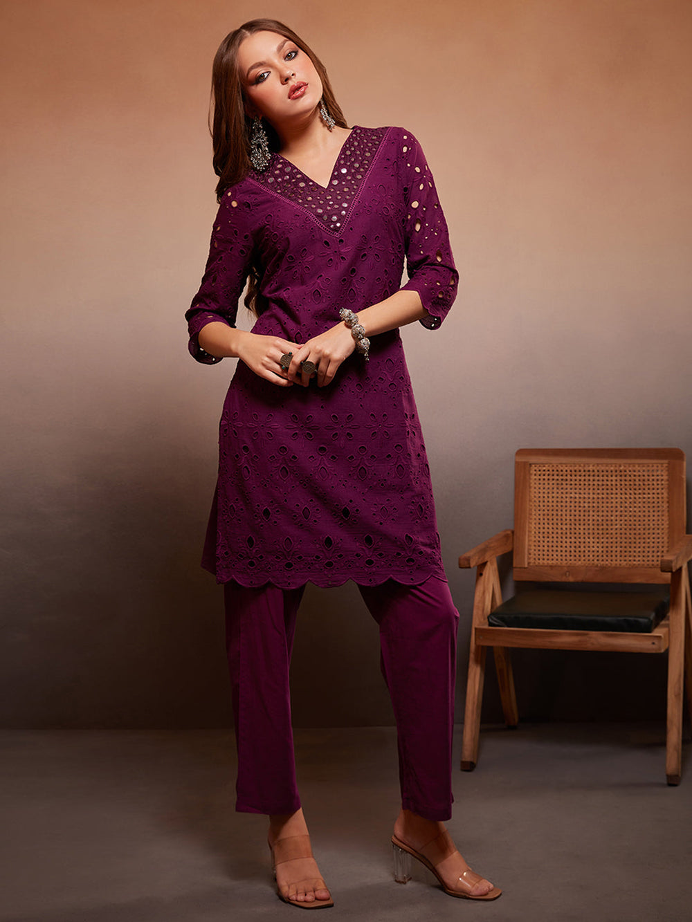 Purple-Schiffli-Cotton-Embroidered-2-Piece-Kurta-Set