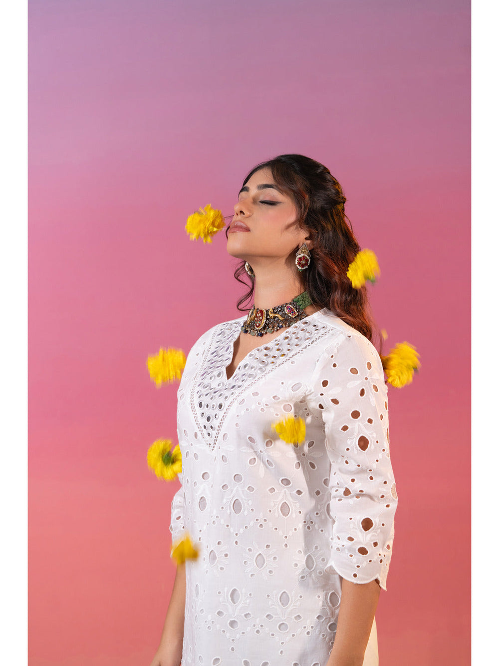 White-Cotton-Schiffli-Embroidered-2-Piece-Kurta-Set