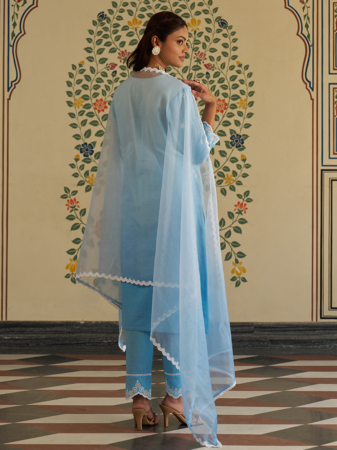 Blue-Pure-Cotton-Schiffli-Embroidered-Ombre-3-Piece-Kurta-Set