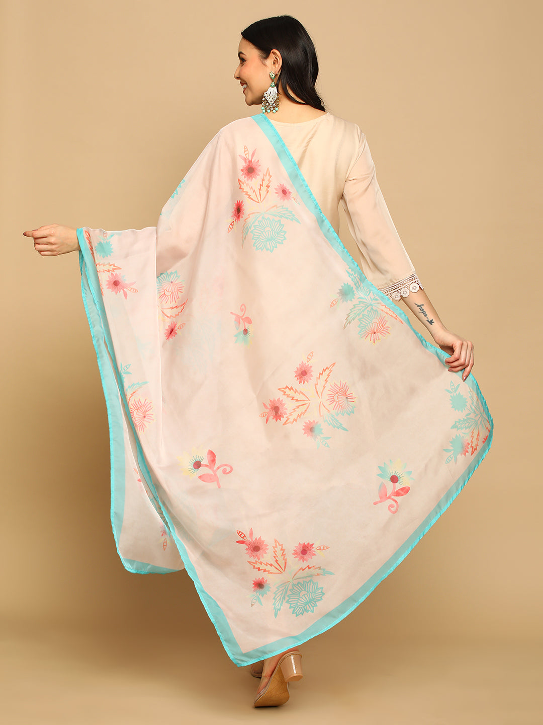 Beige-Silk-Blend-Tissue-Hand-Work-3-Piece-Kurta-Set
