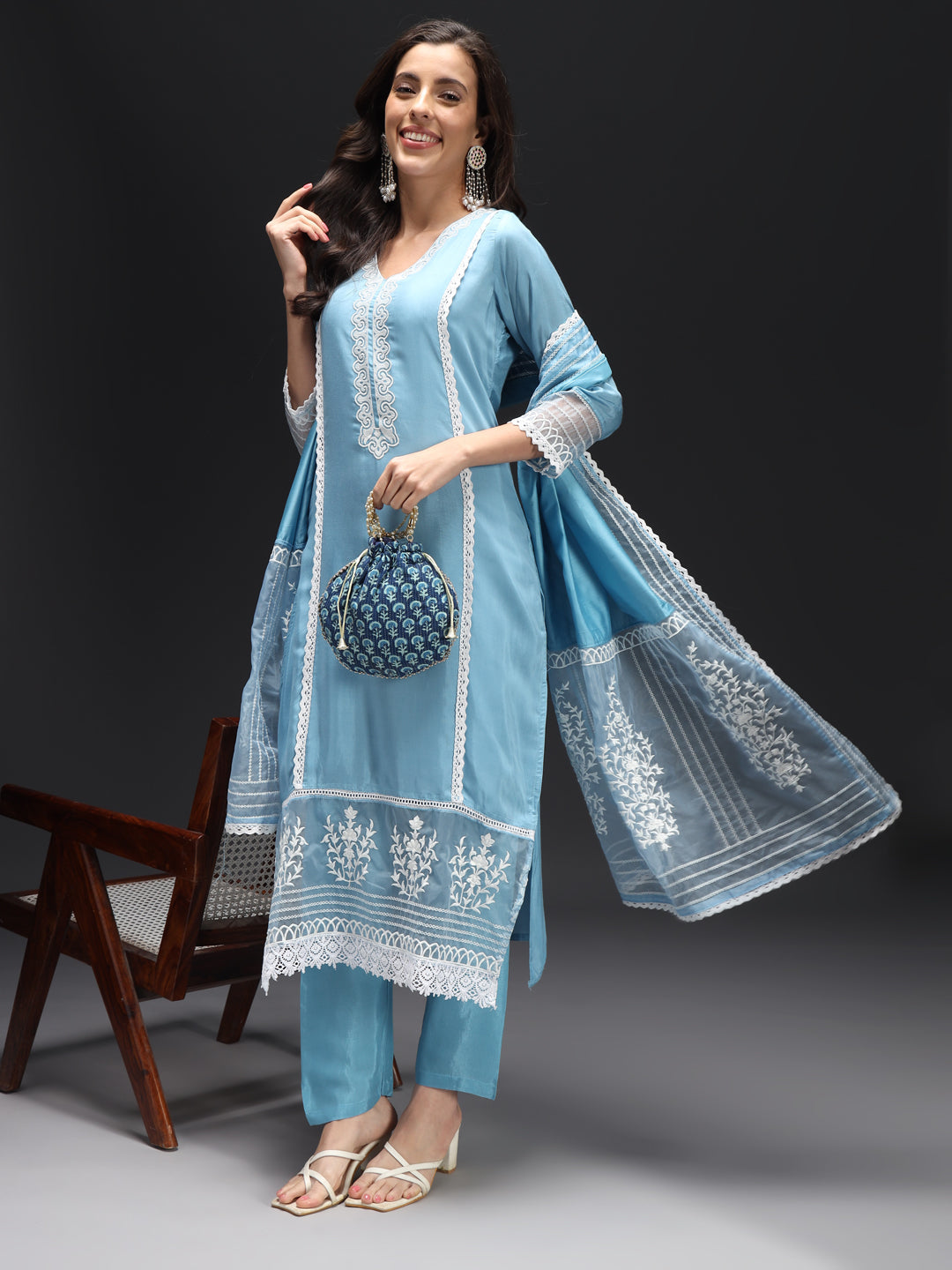 Blue-Silk-Crepe-Embroidered-3-Piece-Kurta-Set