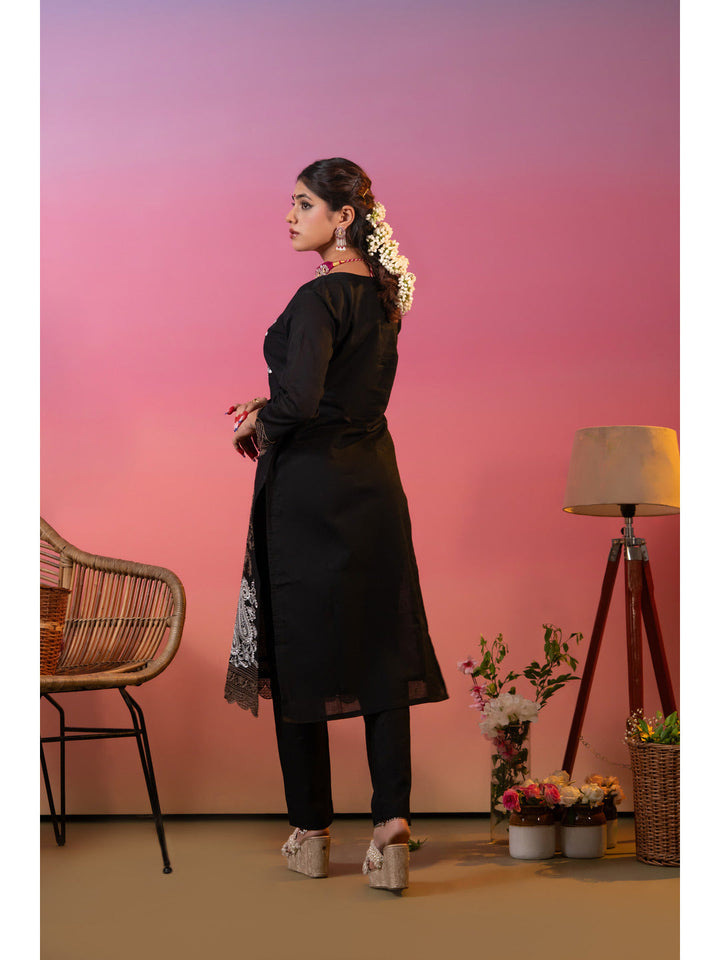 Black-Cotton-Embroidered-3-Piece-Kurta-Set
