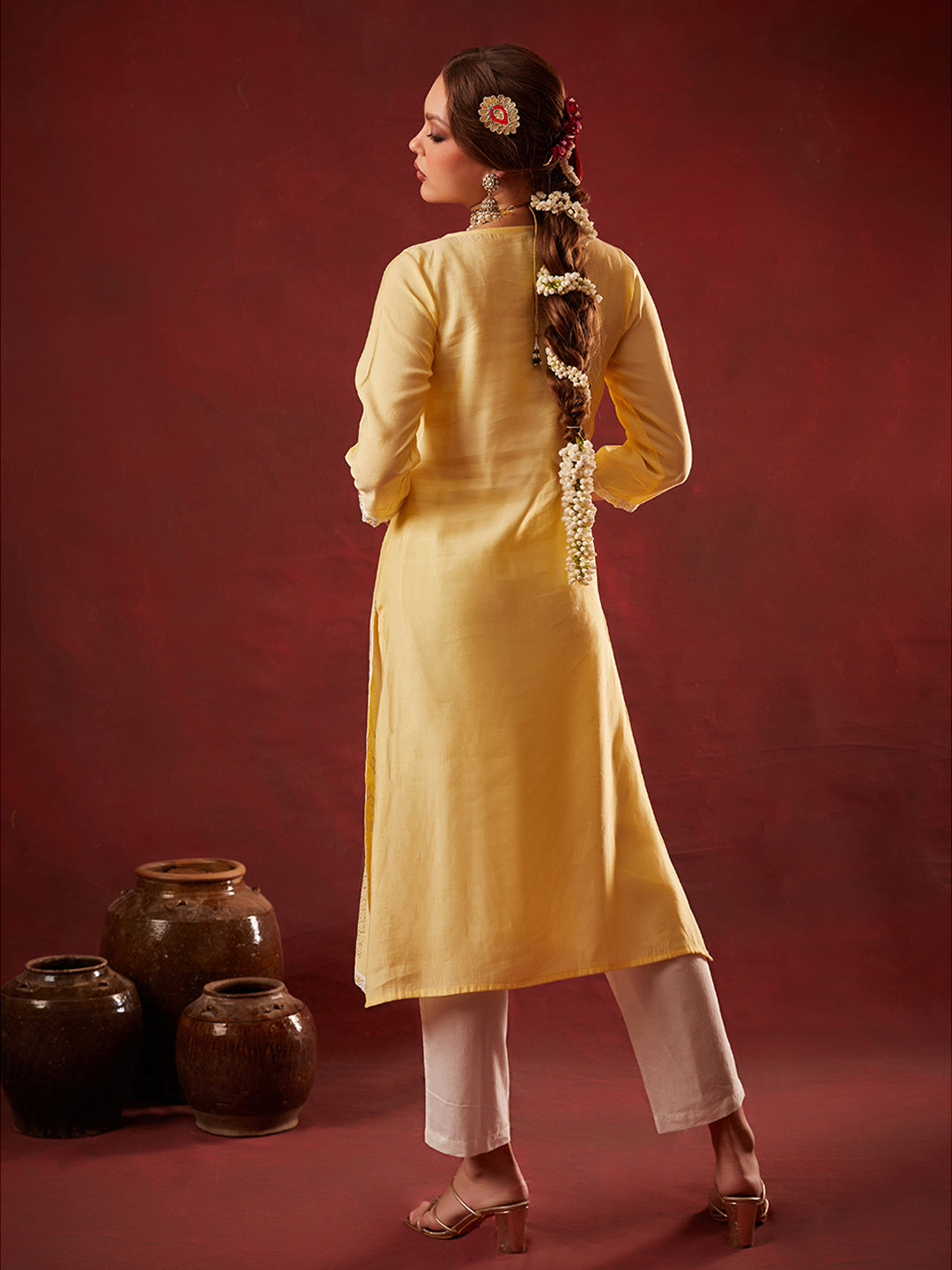 Yellow-Chanderi-Embroidered-3-Piece-Kurta-Set