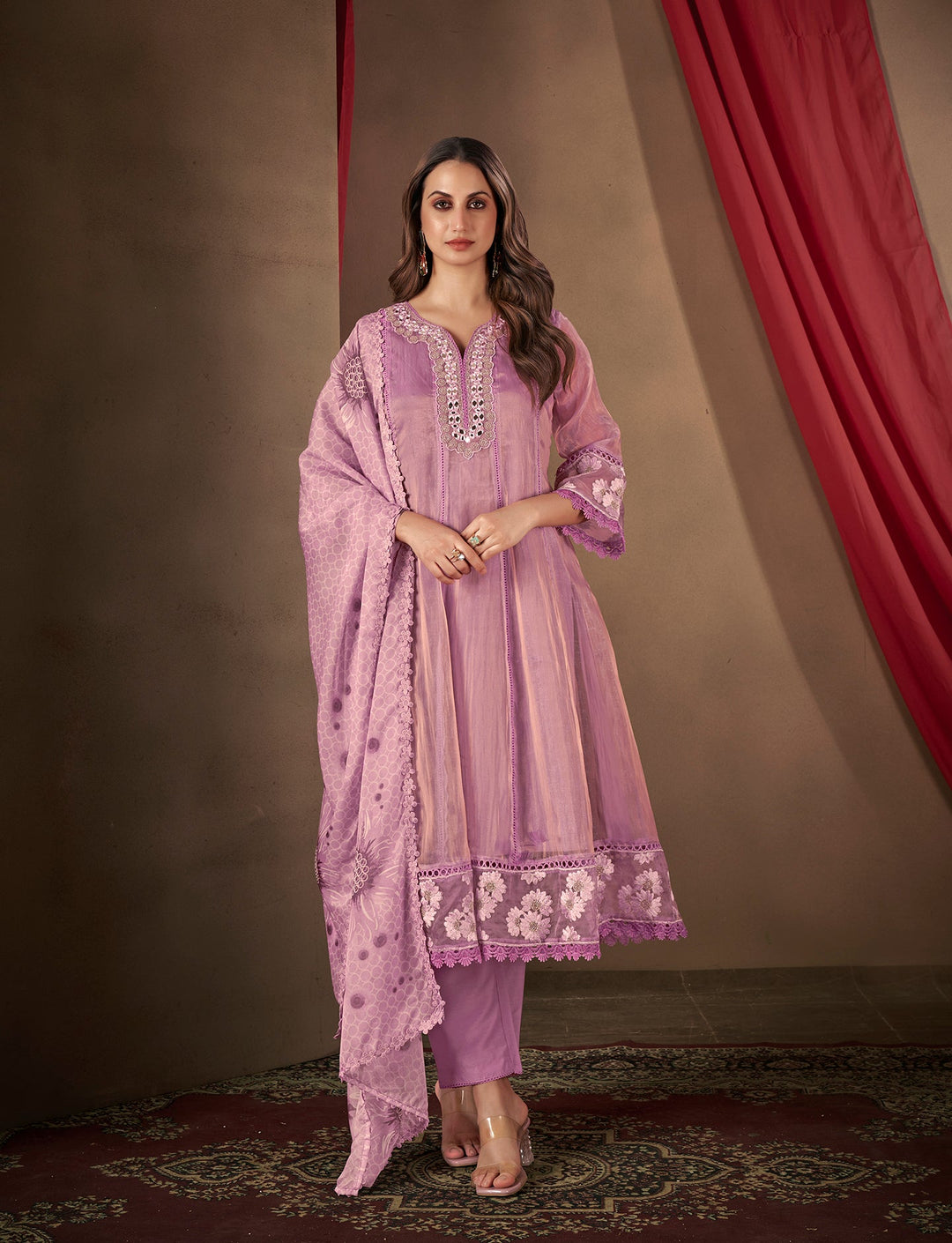 Purple-Organza-Embroidered-3-Piece-Anarkali--Set