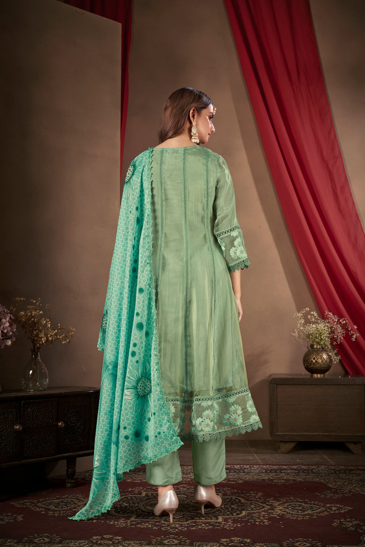 Teal-Organza-Embroidered-3-Piece-Anarkali-Set