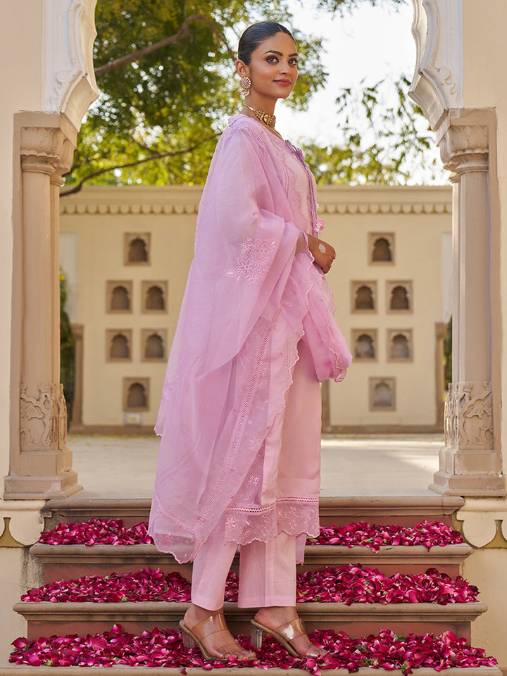 Lavender-Organza-Embroidered-3-Piece-Kurta-Set