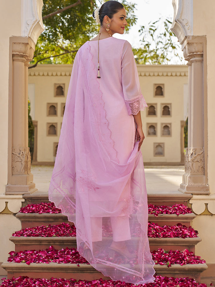 Lavender-Organza-Embroidered-3-Piece-Kurta-Set