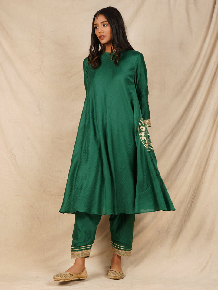 zeresouq-green-embroidered-anarkali-suit-set