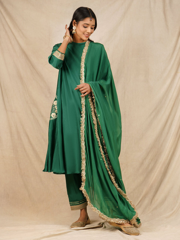 zeresouq-green-embroidered-anarkali-suit-set