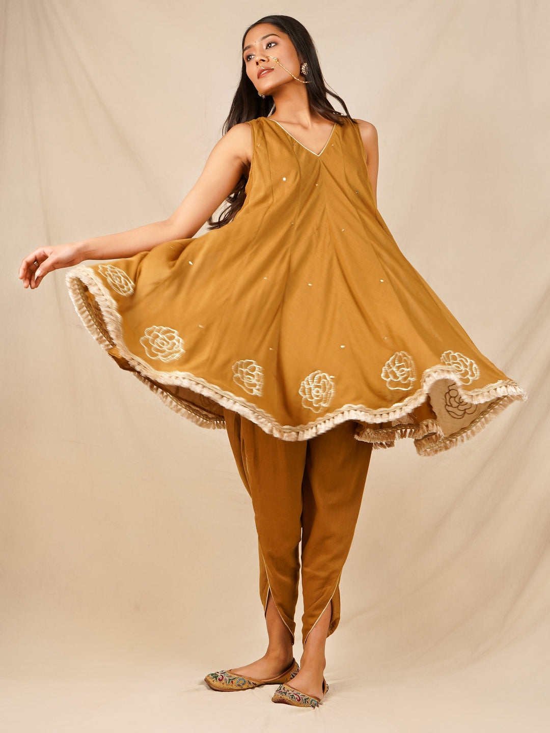 zeresouq-brown-kurta-with-tulip-pant-set