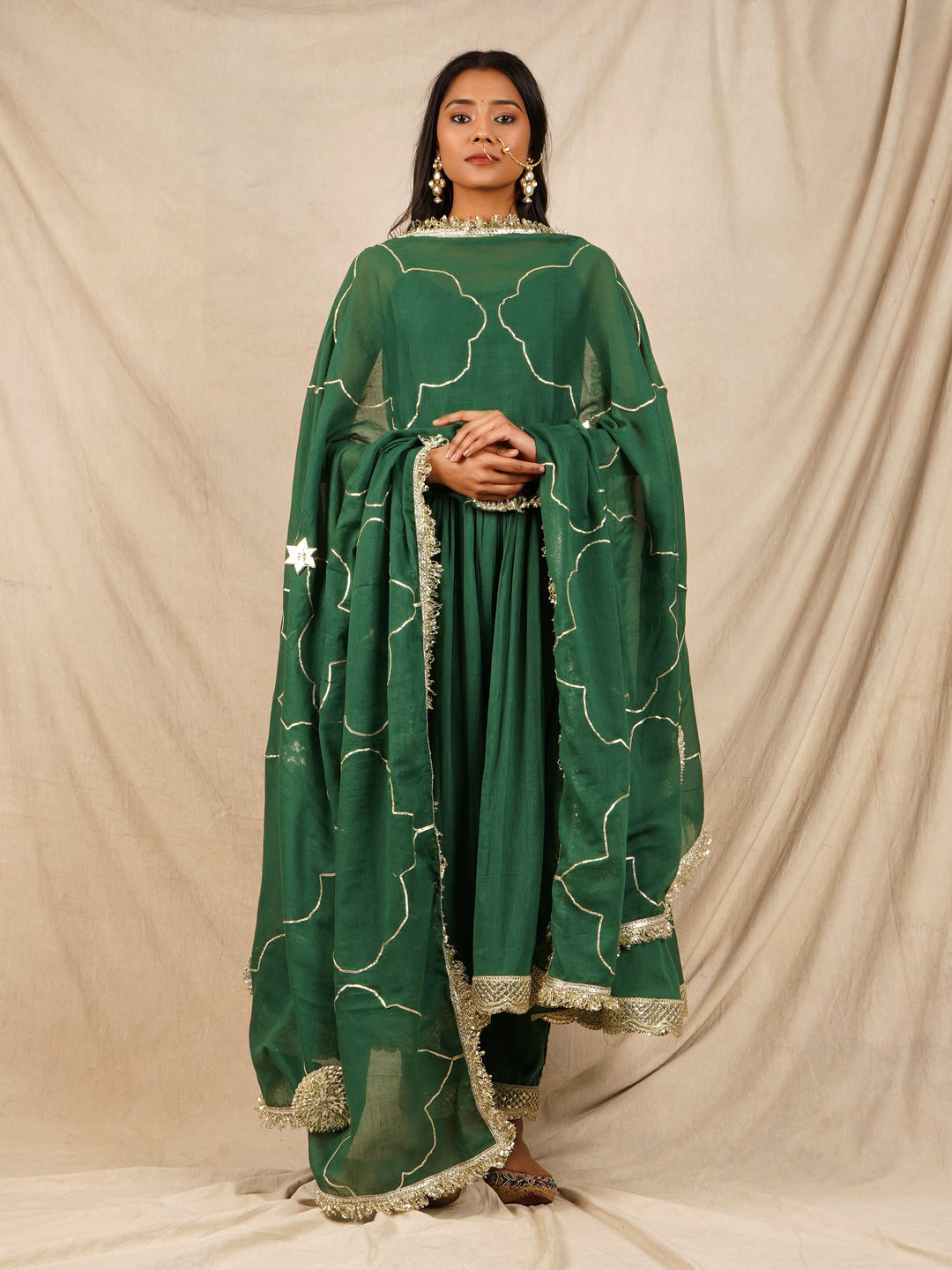 zeresouq-green-strappy-anarkali-suit-set