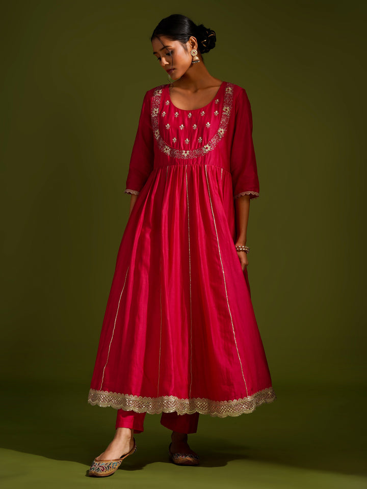 zeresouq-rani-pink-gathered-anarkali-suit-set