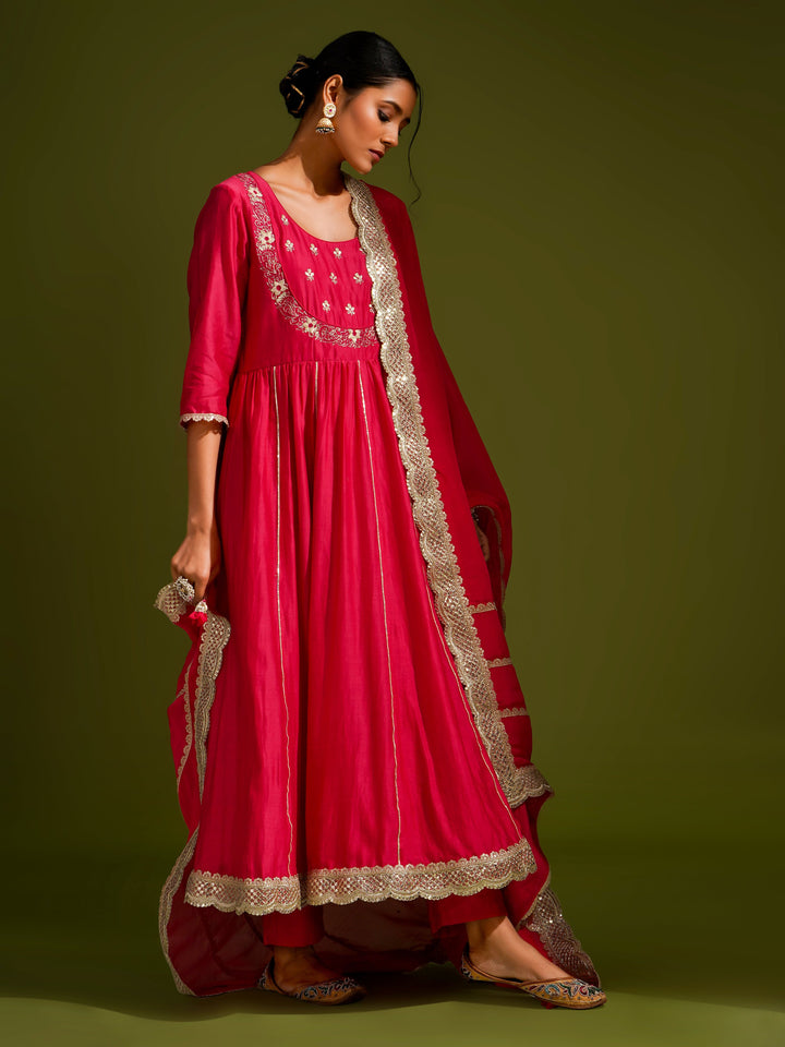 zeresouq-rani-pink-gathered-anarkali-suit-set