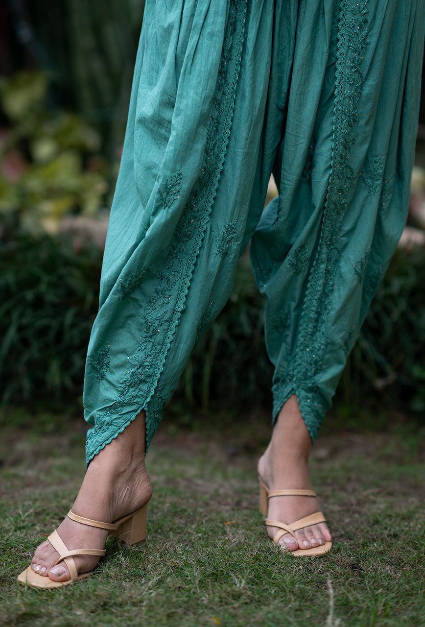 Thandai-Green-Rayon-kurta-And-Dhoti-Set