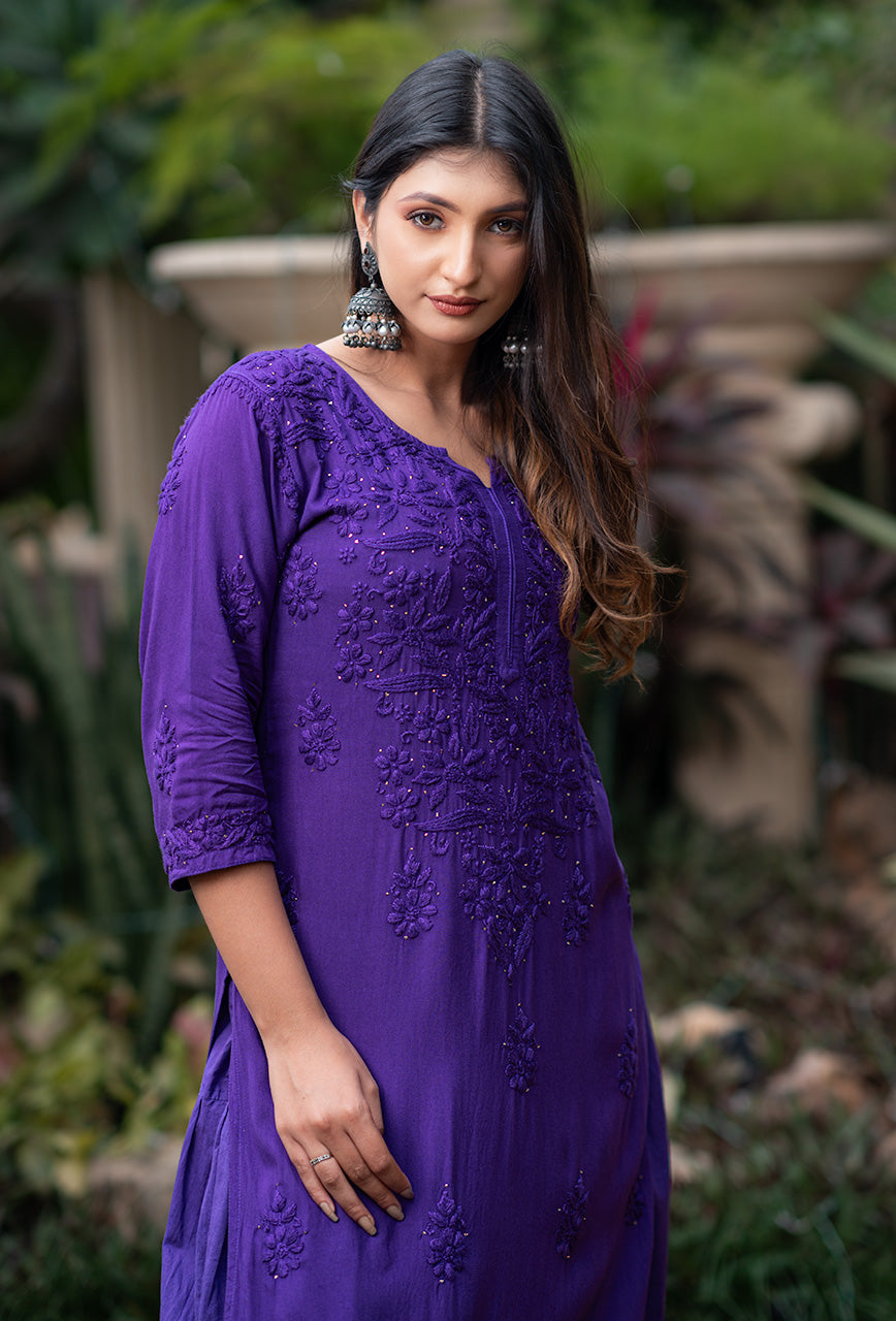 Thandai-Purple-Rayon-kurta-And-Dhoti-Set