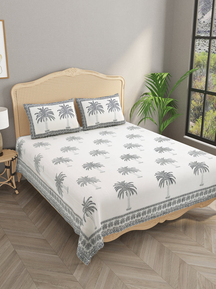 Off-White-Handblock-Print-Bedsheet-Set-Gift-Box-(Bedsheet-With-2-Pillow-Covers)