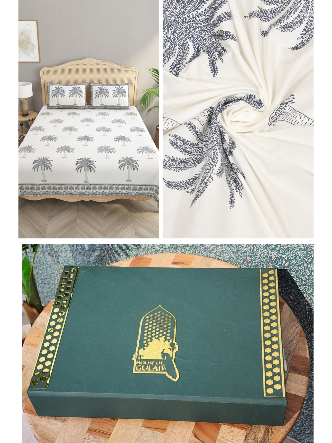 Off-White-Handblock-Print-Bedsheet-Set-Gift-Box-(Bedsheet-With-2-Pillow-Covers)