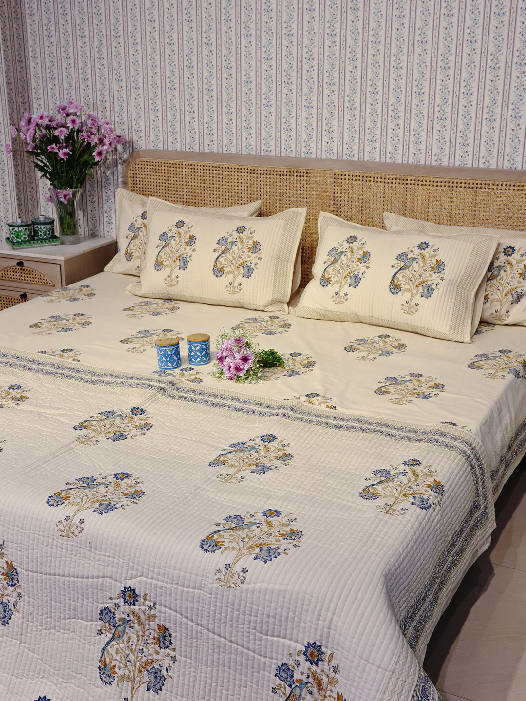 Cream-Cotton-600-Tc-Hand-Block-Printed-Bedding-Set