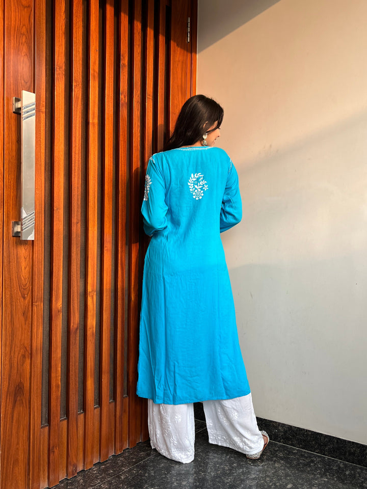 Noor-Blue-Rayon-Designer-kurta