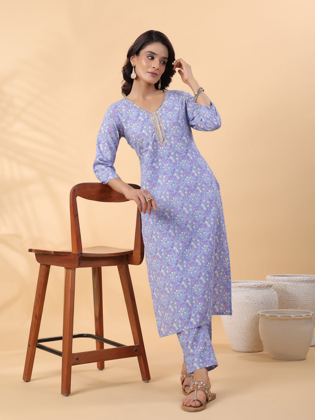 Ice-Blue-Cambric-Regular-2-Piece-Kurta-Set