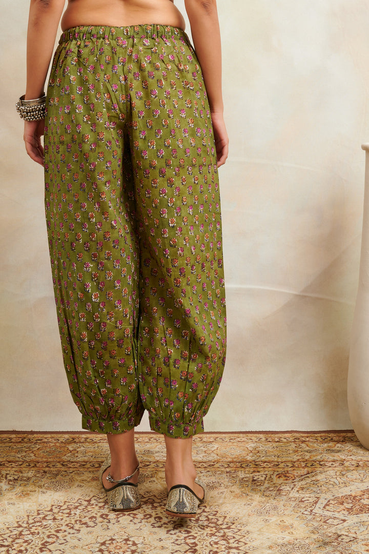 Green-&-Purple-Cotton-Hand-Block-Printed-Izhaar-Pant