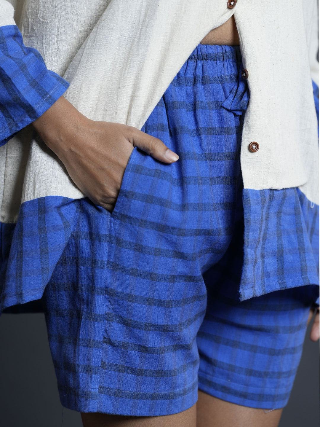 Indigo-Blue-Pure-Cotton-Short-Only