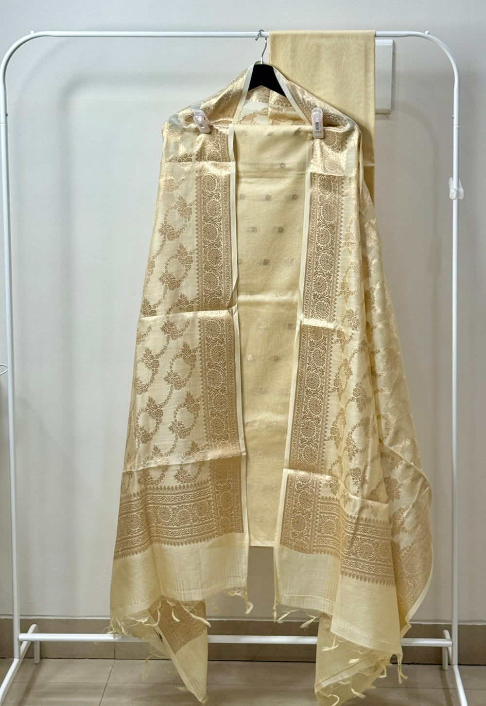 Ivory-Pure-Chanderi-Silk-3-Piece-Kurta-Sets