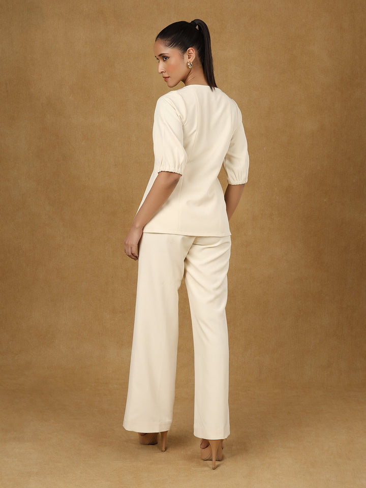 Ivory-Viscose-Rayon-Grace-Sweetheart-Top-&-High-Waisted-Trouser