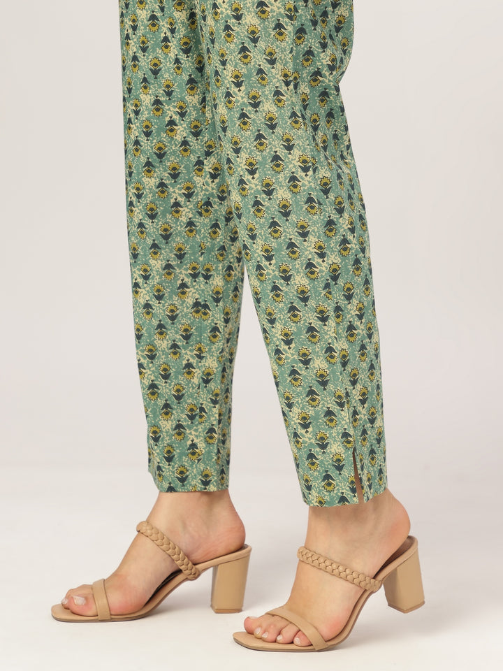 Sea-Green-Cotton-A-Line-Floral-Printed-3-Piece-Kurta-Set