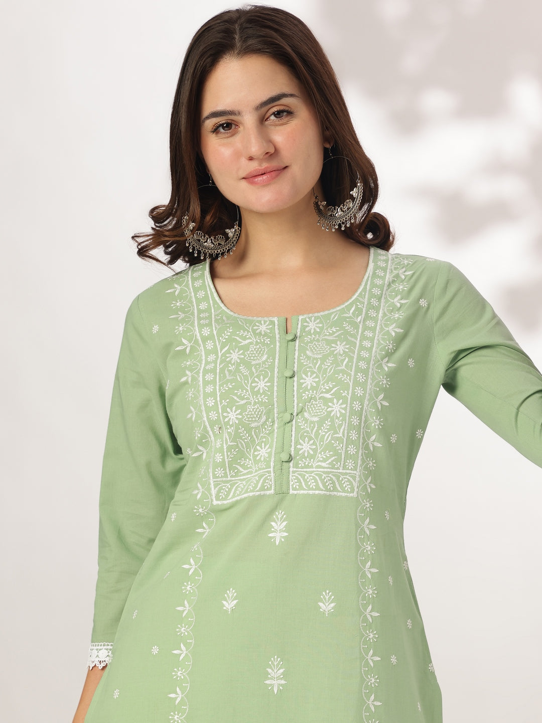 Green-Cotton-Straight-Embroidered-3-Piece-Kurta-Set