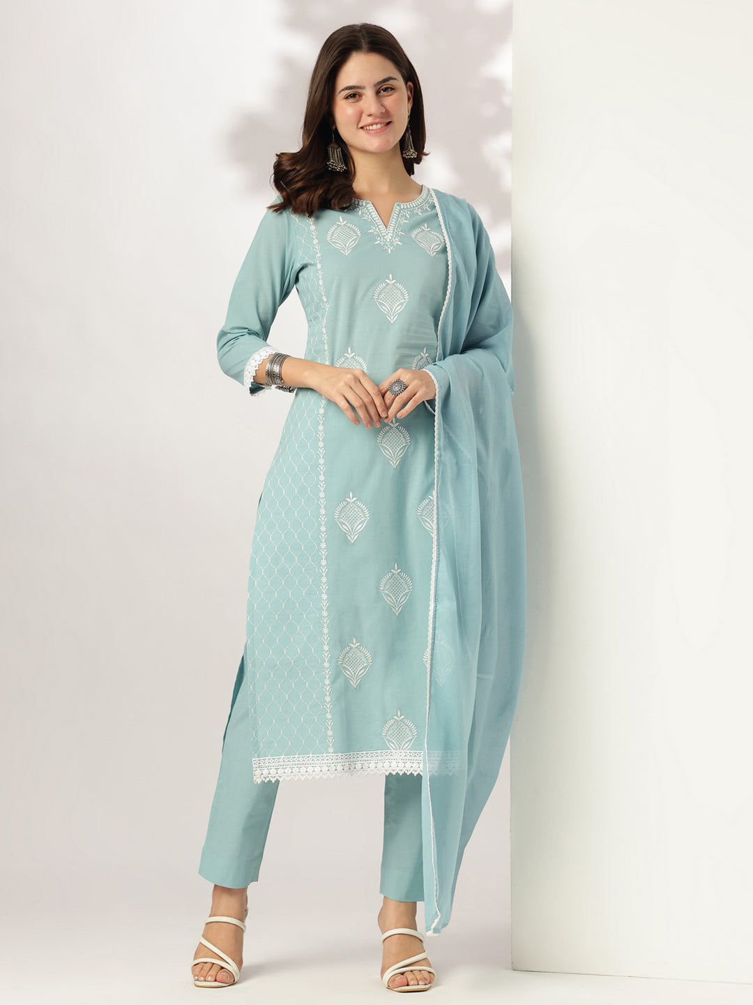 Light-Blue-Cotton-Straight-Embroidered-3-Piece-Kurta-Set
