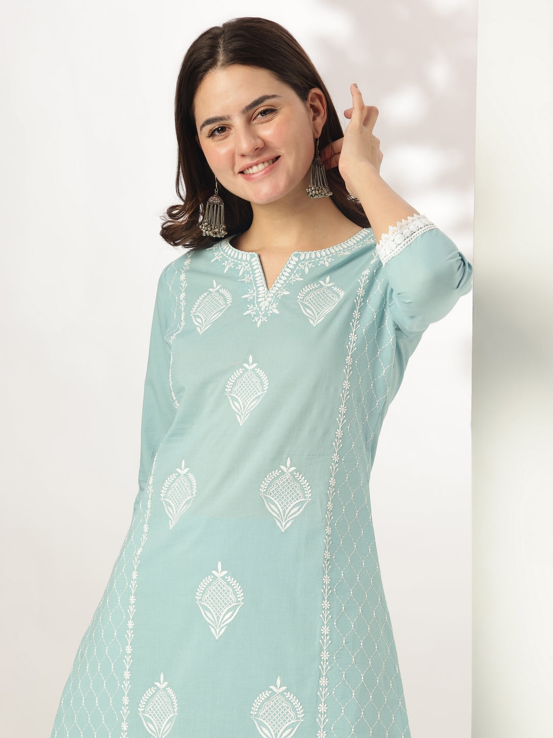 Light-Blue-Cotton-Straight-Embroidered-3-Piece-Kurta-Set