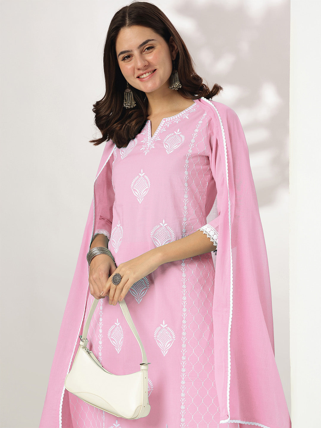 Pink-Cotton-Straight-Embroidered-3-Piece-Kurta-Set