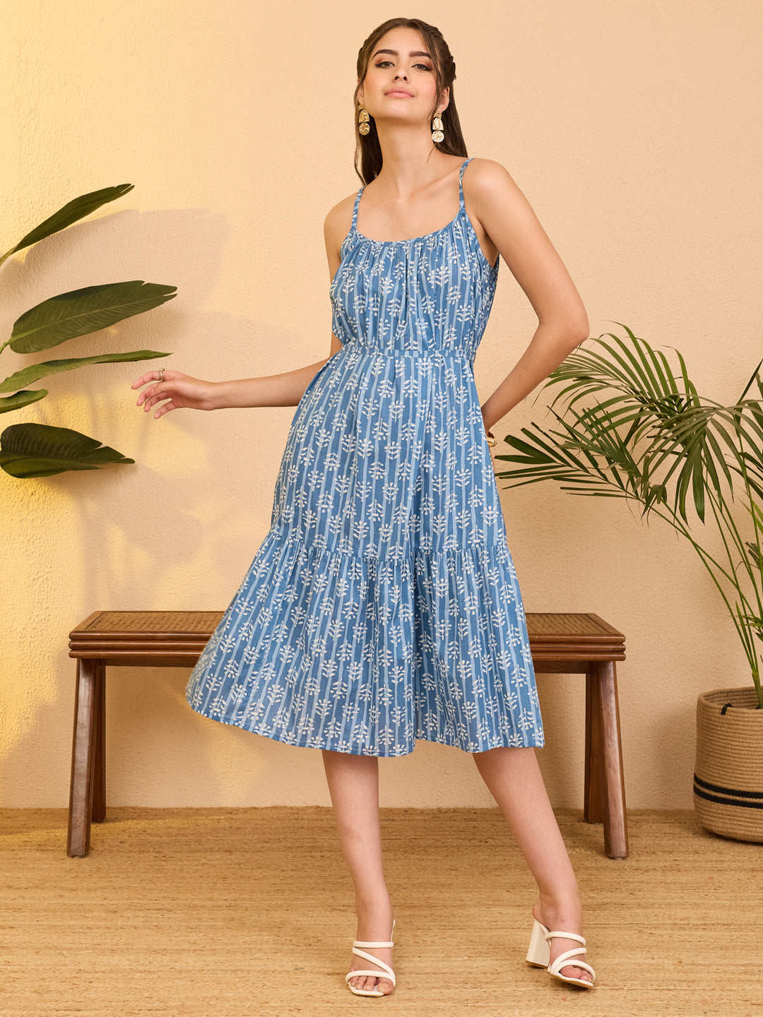 Blue Midi Dress