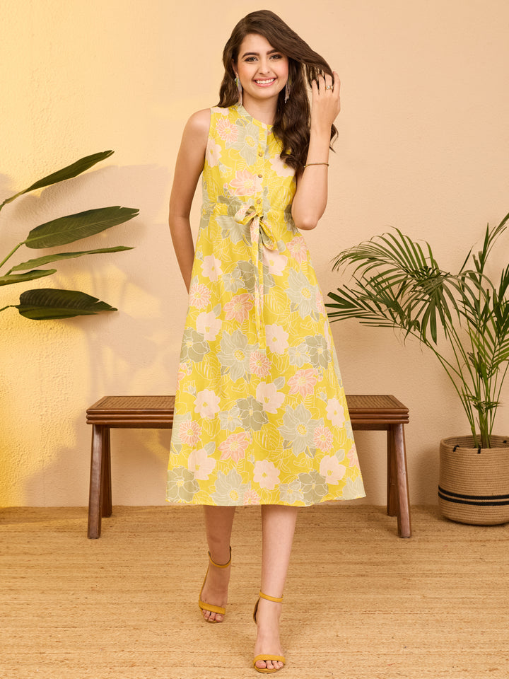 Yellow Midi Dress