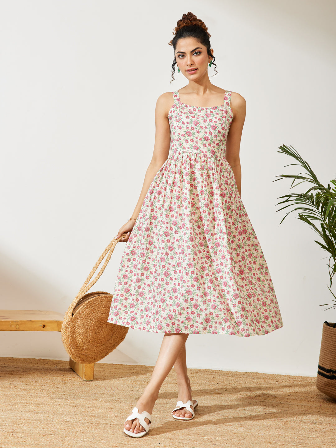 White Midi Dress