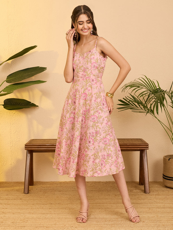 Pink Midi Dress