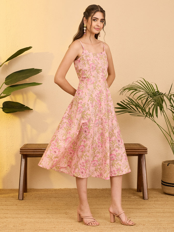Pink Midi Dress