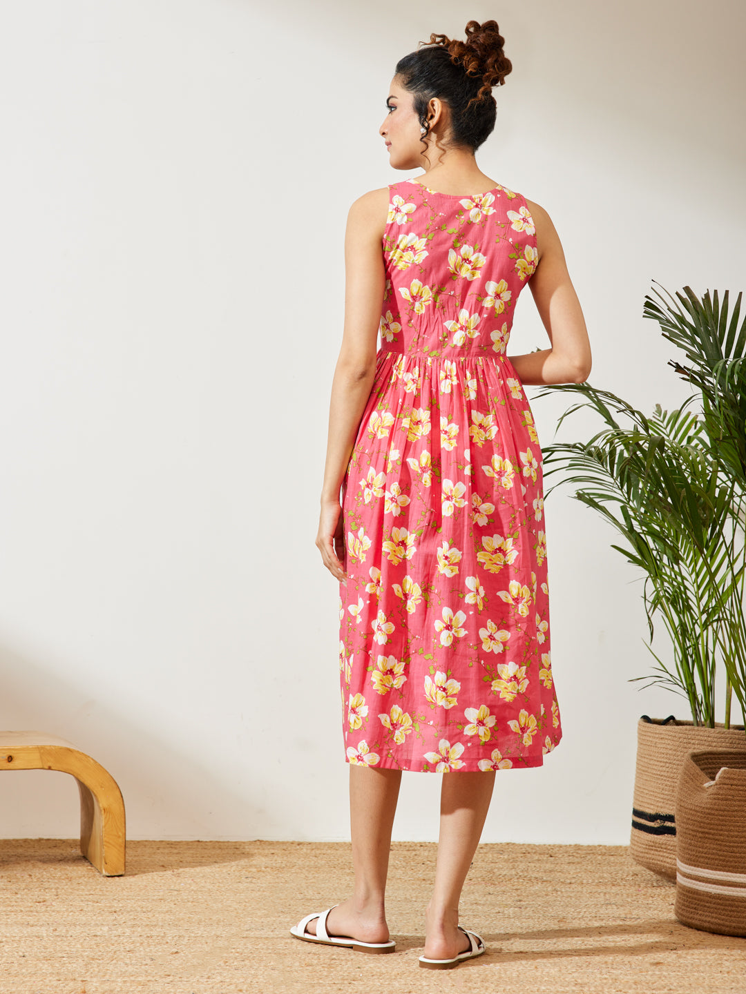Pink Midi Dress