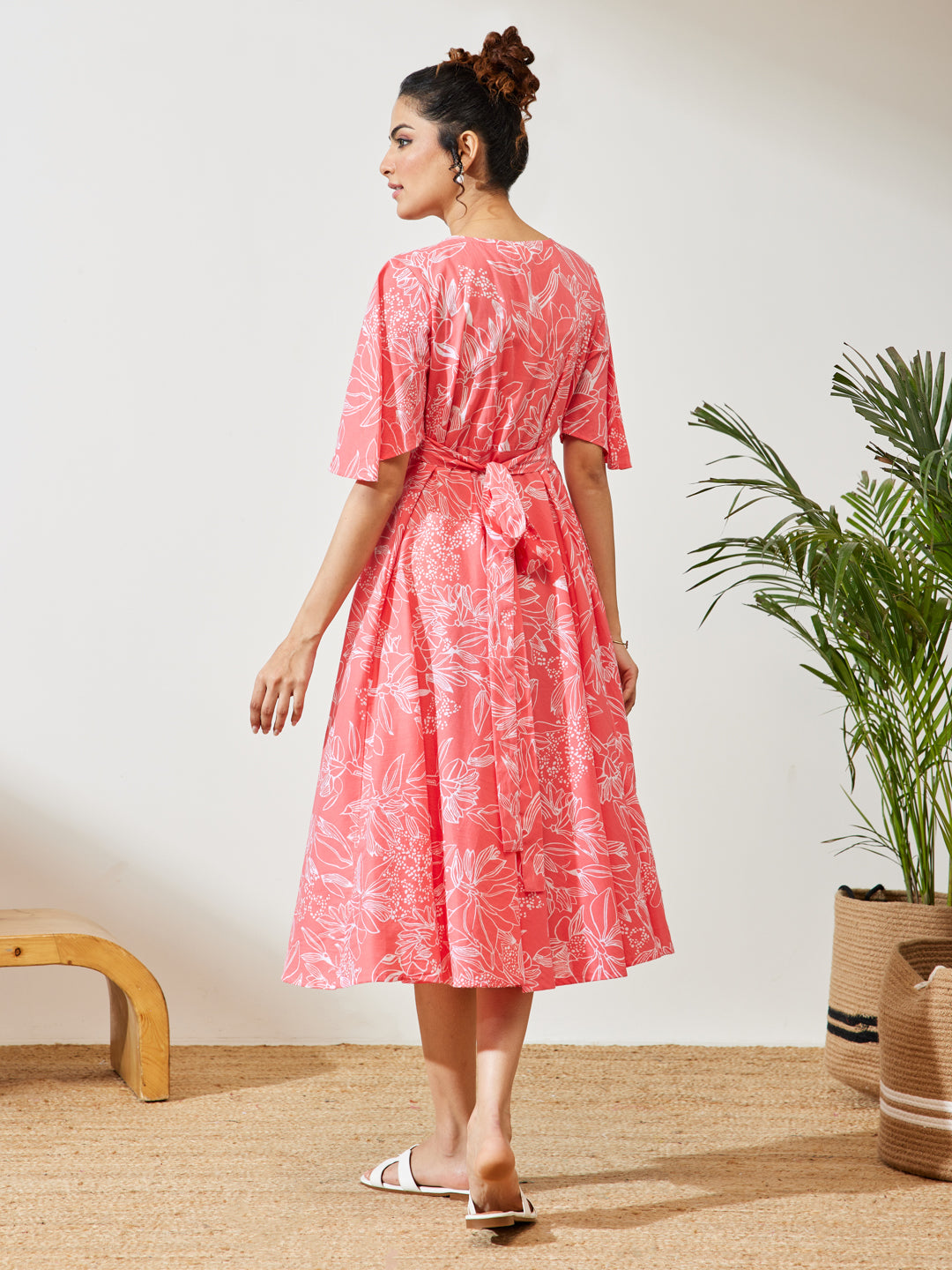 Pink Midi Dress