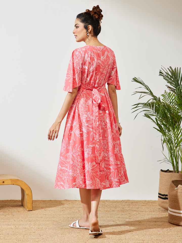 Pink Midi Dress