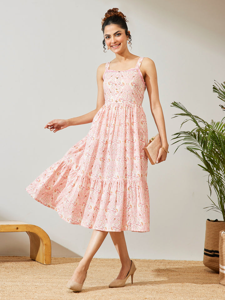 Pink Midi Dress