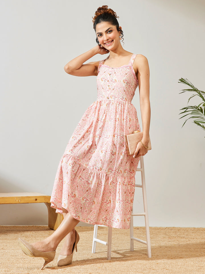 Pink Midi Dress