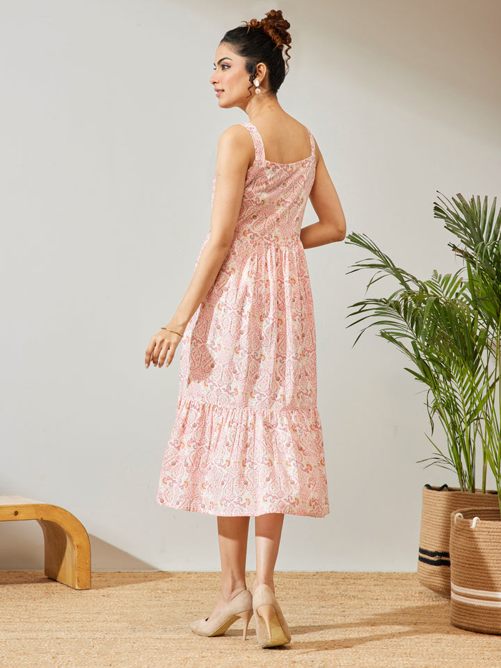 Pink Midi Dress