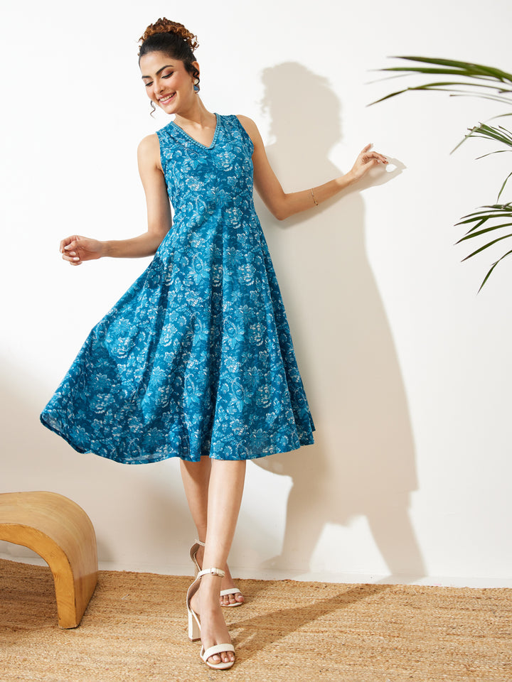 Blue Midi Dress