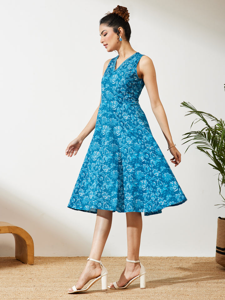 Blue Midi Dress