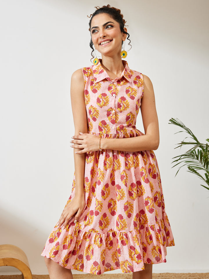 Pink Midi Dress
