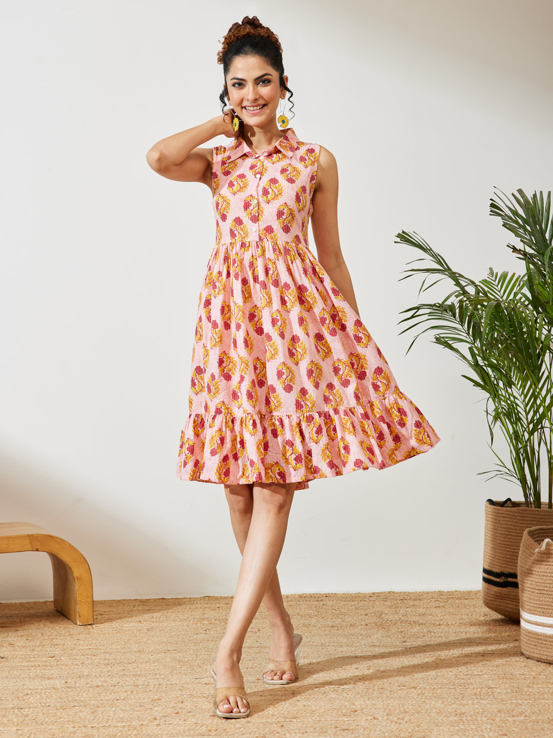 Pink Midi Dress