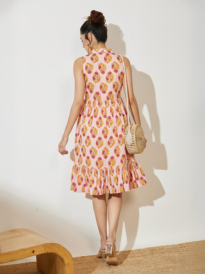 Pink Midi Dress